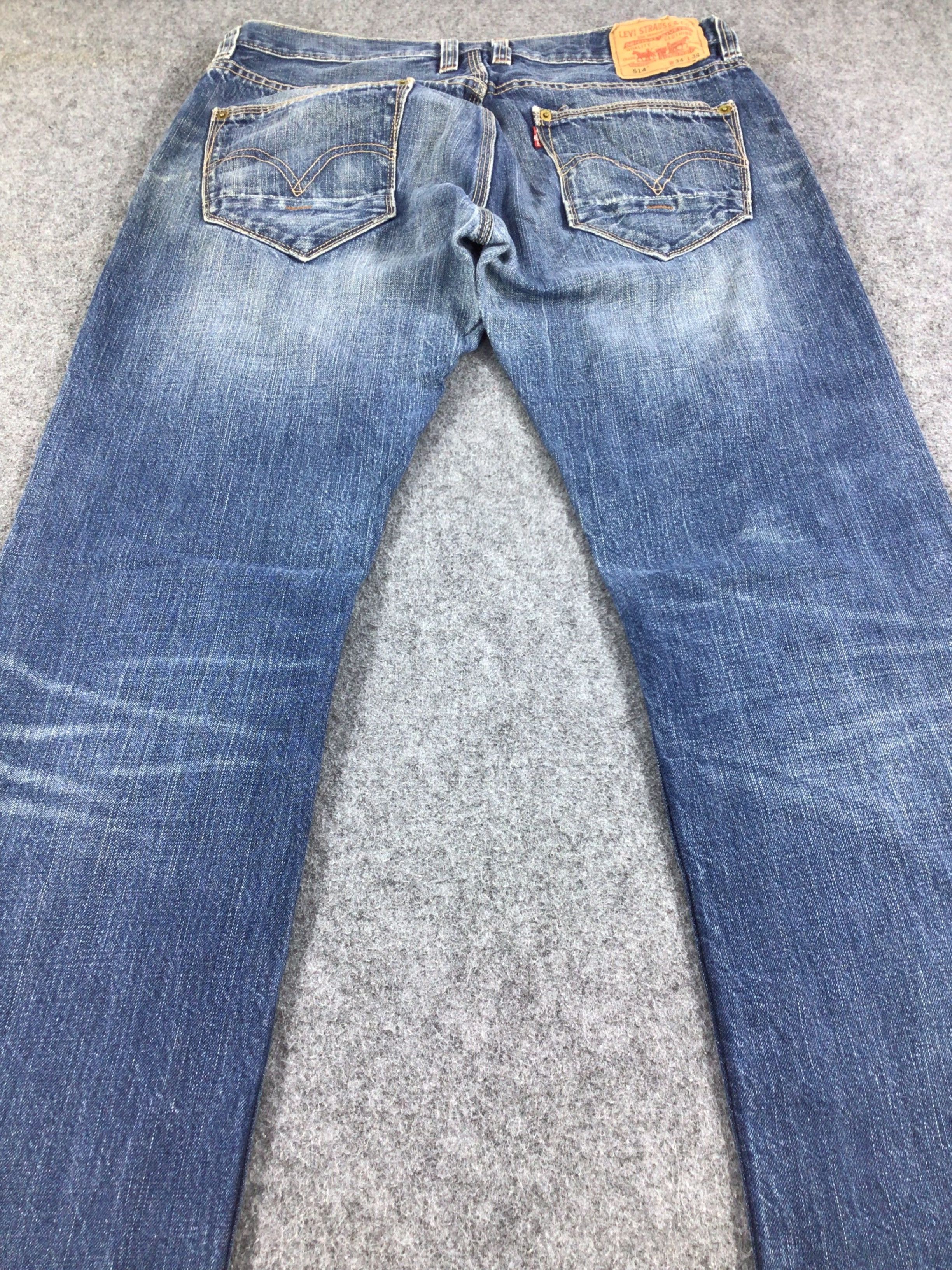 Levi's Vintage Levi's 514 Jeans Faded Blue Denim KJ241 Size US 34 / EU 50 - 4 Thumbnail