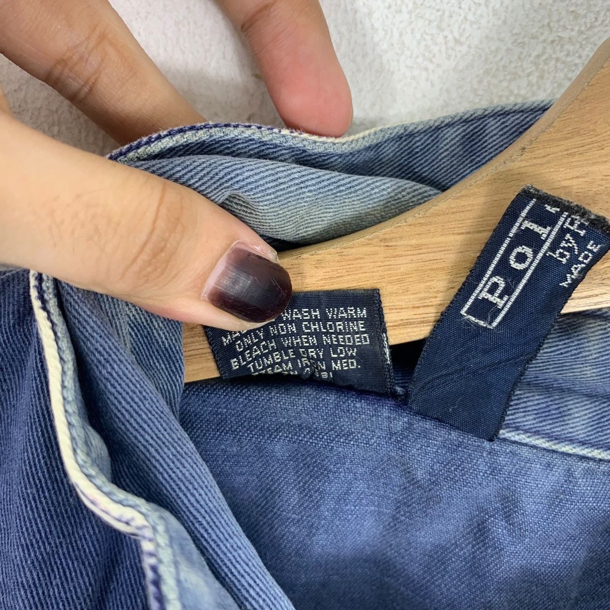 Polo Ralph Lauren Vintage 80’ POLO RALPH LAUREN Indigo Denim Jeans Jacket Size US M / EU 48-50 / 2 - 9 Thumbnail