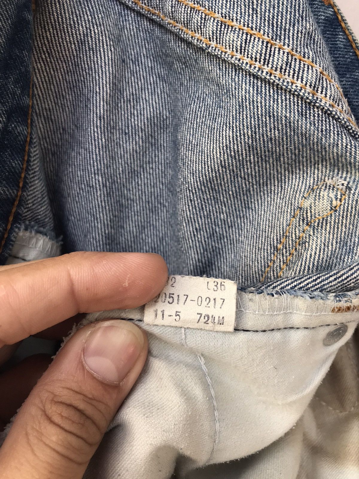 Levi's Vintage Levis Patchwork Denim custom sashiko Size US 32 / EU 48 - 17 Thumbnail