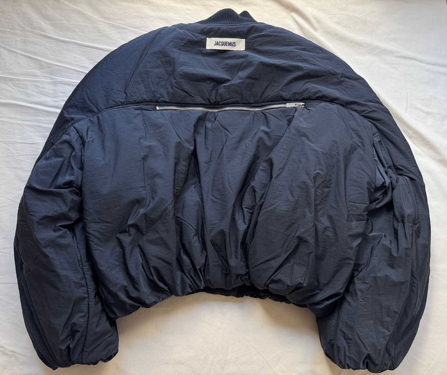 Jacquemus Jacquemus Croissant puffer bomber jacket Dark Navy Size US L / EU 52-54 / 3 - 4 Thumbnail