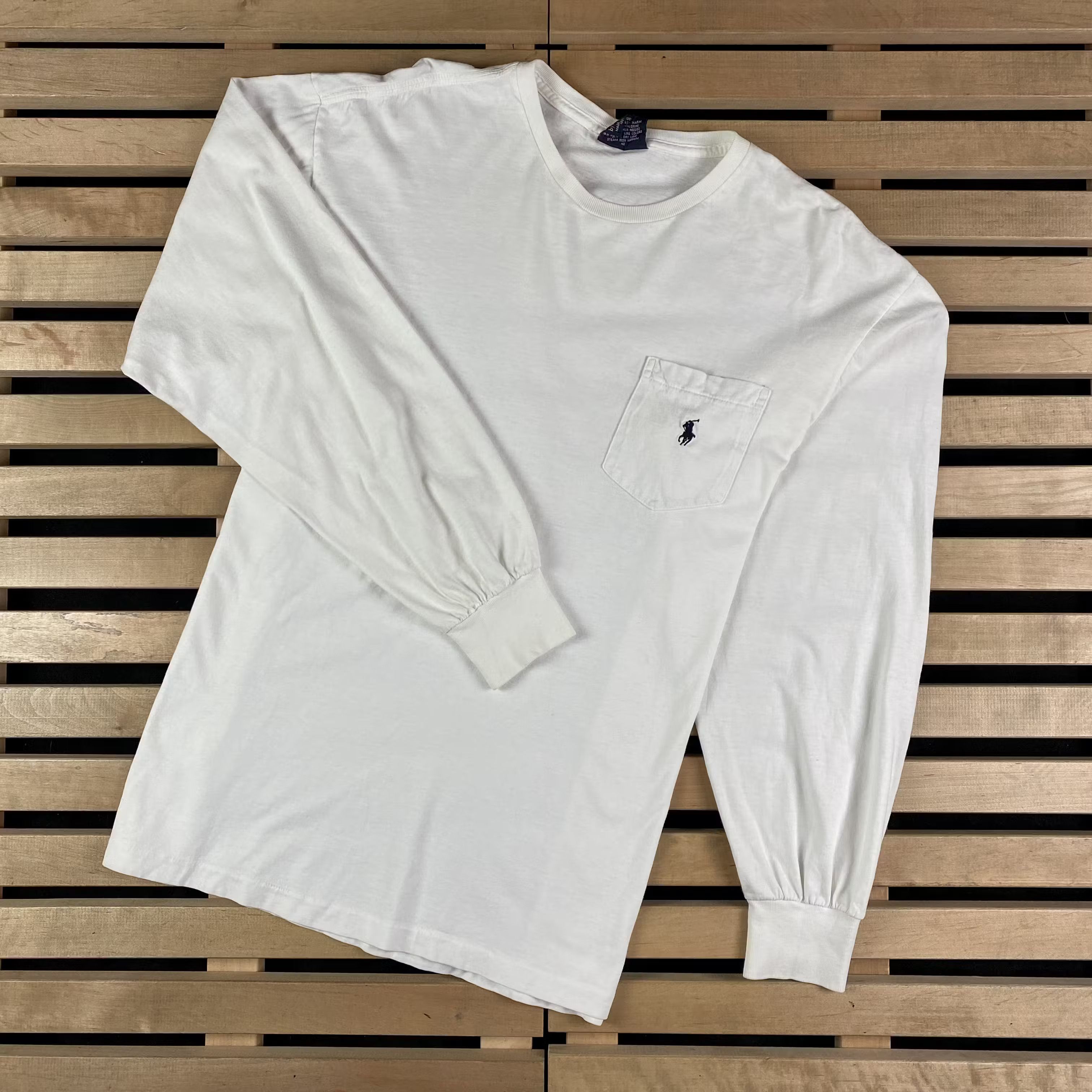 Polo Ralph Lauren × Ralph Lauren × Vintage Mens Long Sleeve Polo by Ralph Lauren Vintage Size M Size US M / EU 48-50 / 2 - 1 Thumbnail