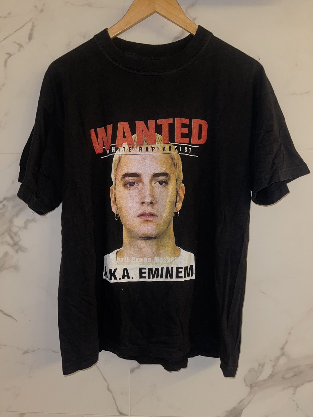 Eminem Y2K Eminem Wanted vintage black tee Size US L / EU 52-54 / 3 - 1 Thumbnail