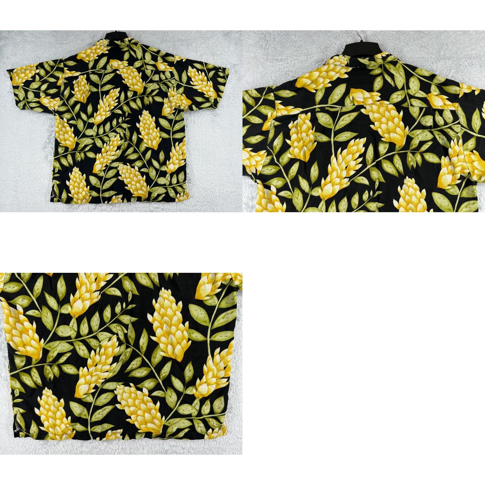 Tommy Bahama VINTAGE Tommy Bahama Shirt Men XL Black Floral 100% Silk Button-Up Short Sleeve Relaxed Fit Size US XL / EU 56 / 4 - 8 Thumbnail