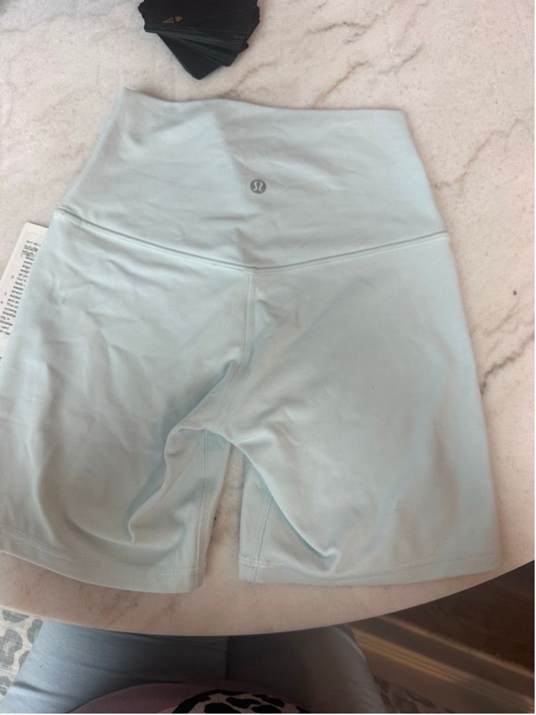 Lululemon lululemon Align™ High-Rise Short 6" mint breeze size 4 NWT Size 27" / US 4 / IT 40 - 5 Thumbnail