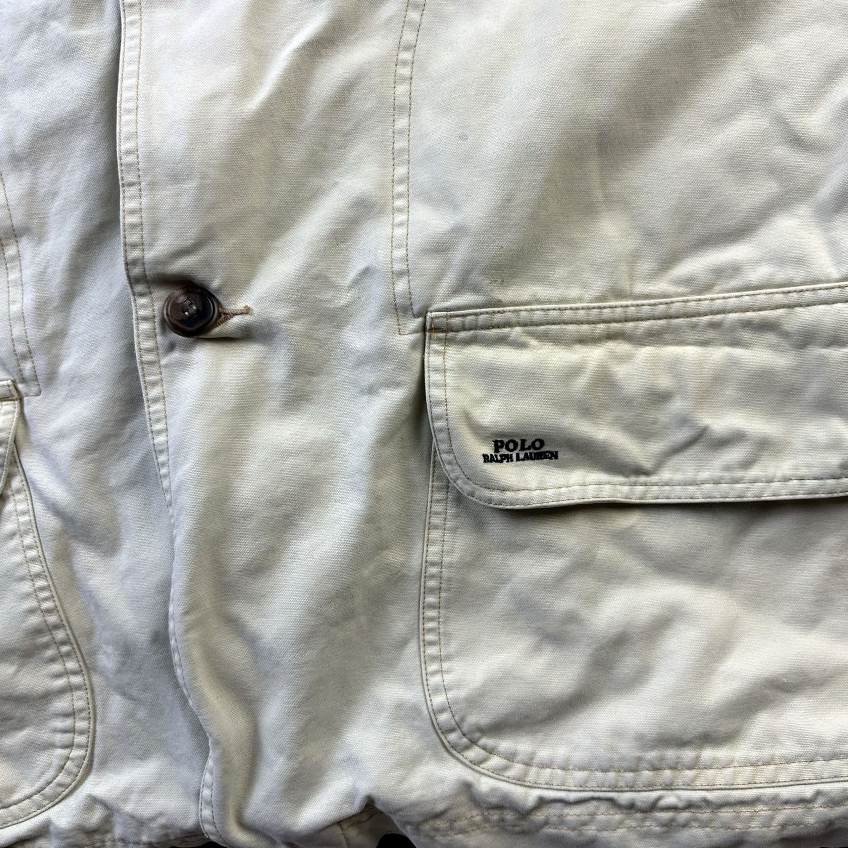 Polo Ralph Lauren VINTAGE Polo Ralph Lauren Jacket Mens 2XL XXL Tan Corduroy Collar Field Barn Chore Coat Size US L / EU 52-54 / 3 - 7 Thumbnail