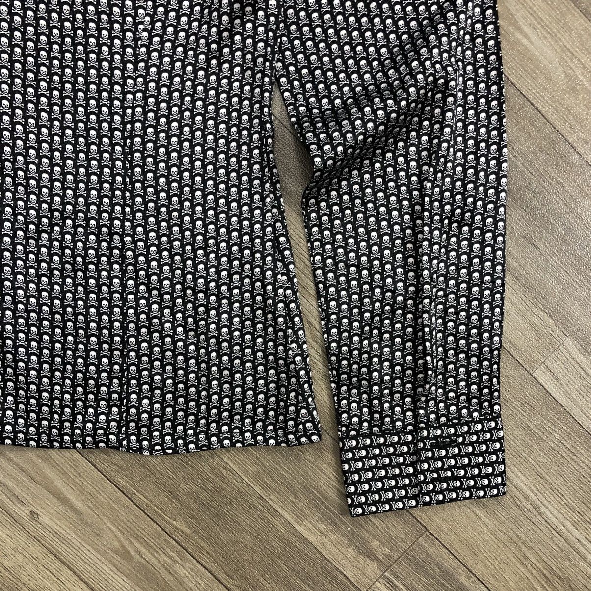 If Six Was Nine × Japanese Brand × Seditionaries 2000s Anap Skulls Full Print Lgb Gothic Goa Style Button Up Size US L / EU 52-54 / 3 - 12 Thumbnail