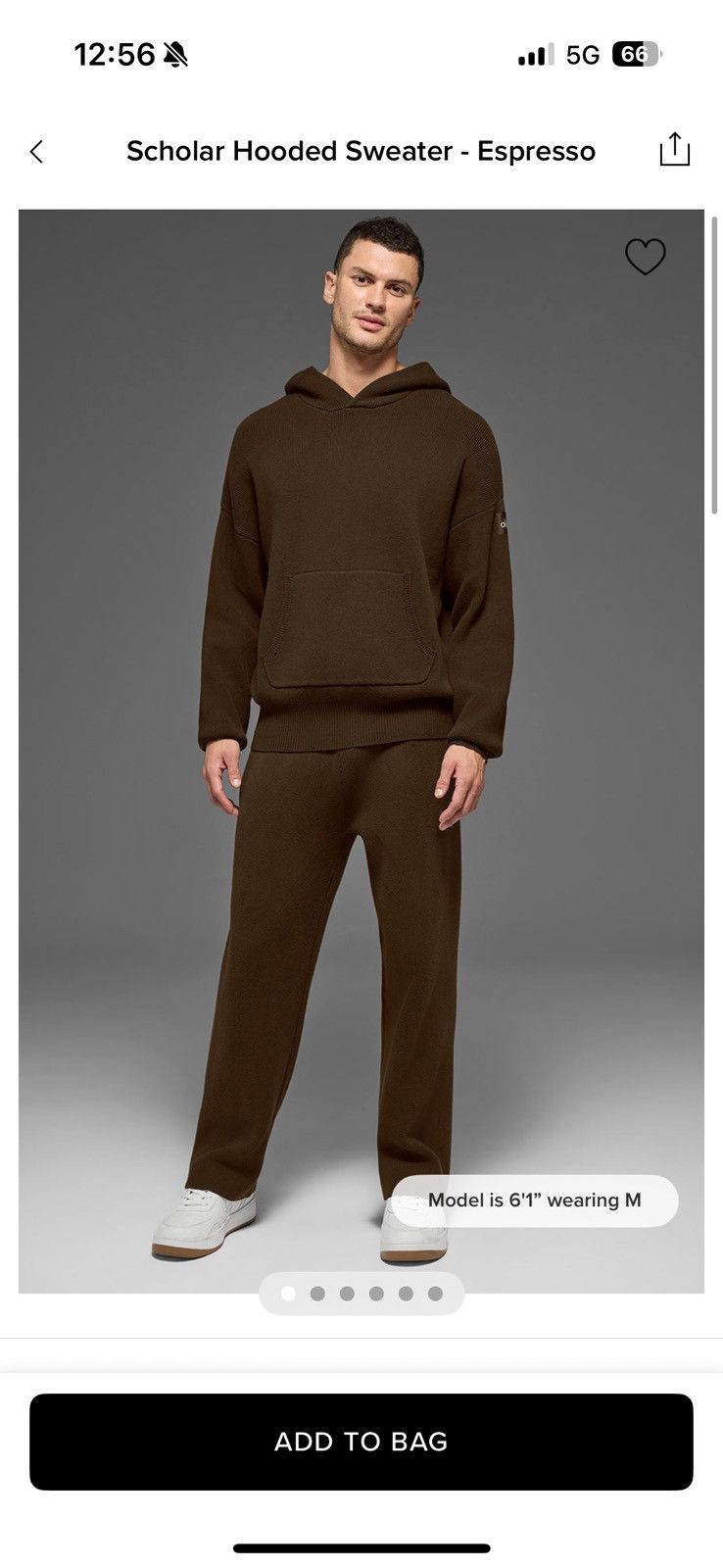 Alo Espresso scholar hooded alo sweater Size US S / EU 44-46 / 1 - 1 Thumbnail