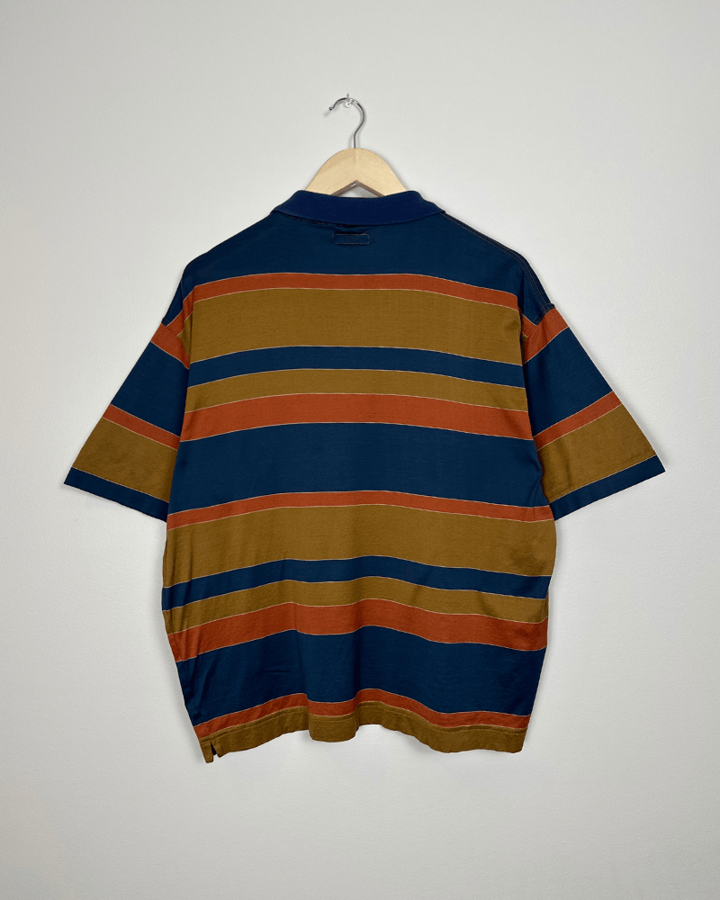 Vintage Vintage Jaguar Cars Men's Striped Boxy Polo T-Shirt - XL Size US XL / EU 56 / 4 - 3 Thumbnail