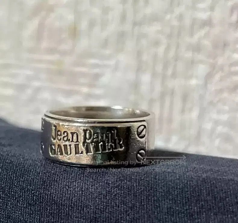Jean Paul Gaultier Jean Paul Gaultier Silver lettering ring. Size ONE SIZE - 3 Thumbnail