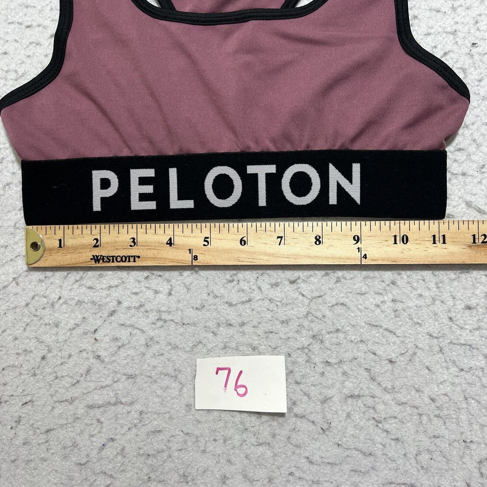 Other Peloton Racerback Sports Bra Mauve Stretch Logo Sportswear Size ONE SIZE - 6 Thumbnail