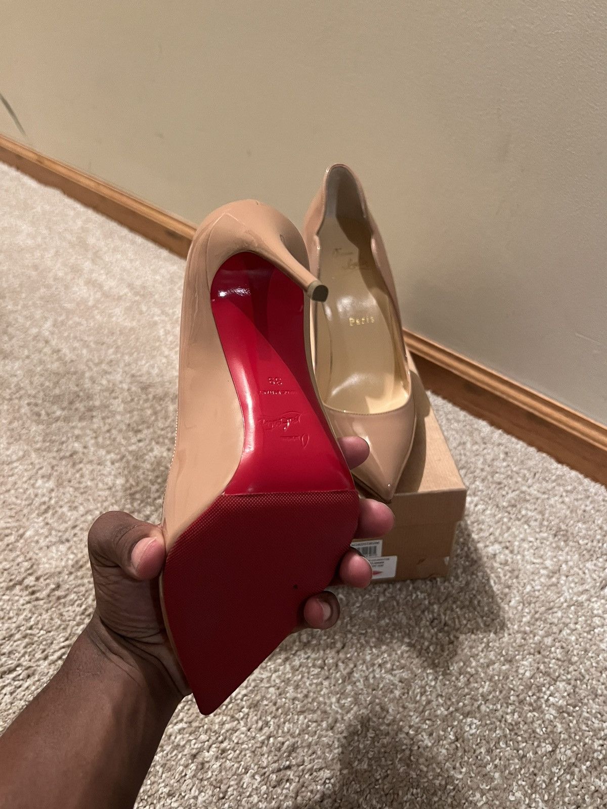 Christian Louboutin Christain Louboutin Hot Chick 100MM Leather Pumps Size US 9 / IT 39 - 8 Thumbnail