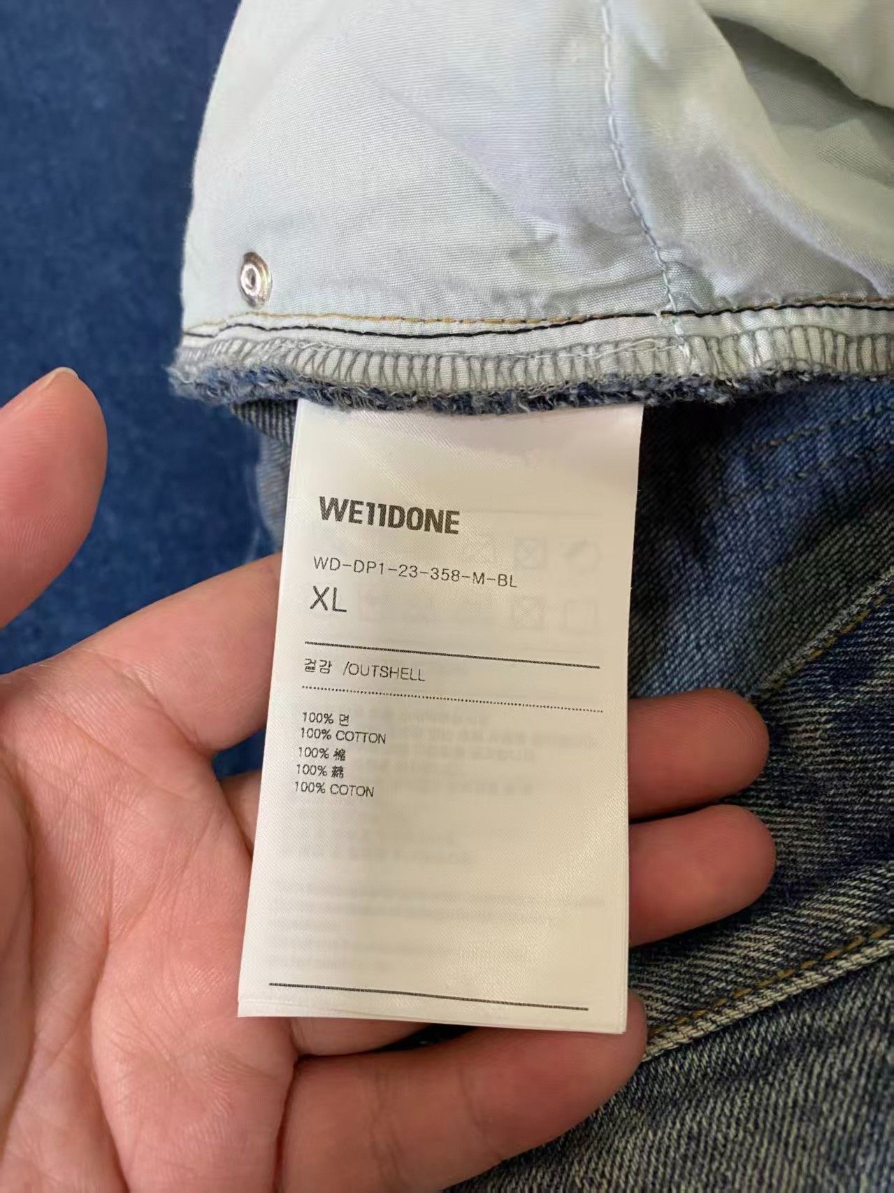 WE11DONE we11done Layered Spliced Straight Jeans Size US 30 / EU 46 - 5 Thumbnail