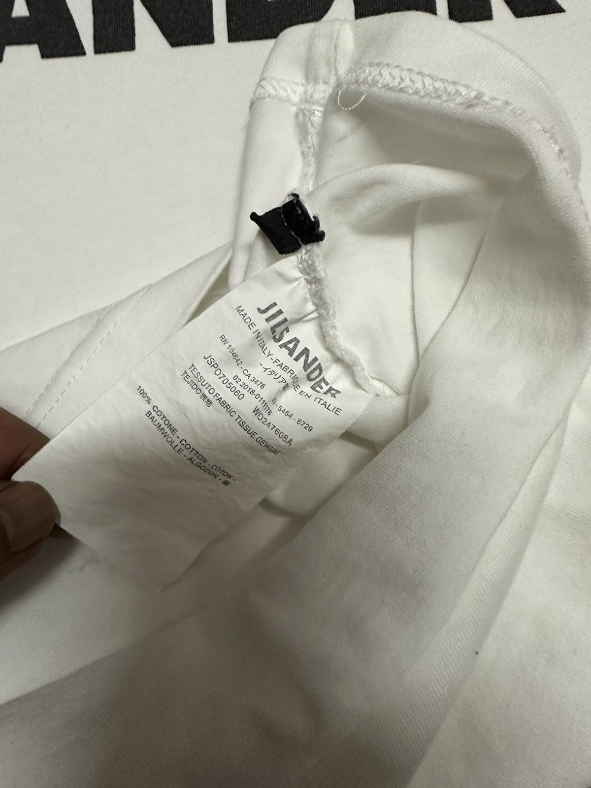 Jil Sander Jill sander spellout tee Size US M / EU 48-50 / 2 - 4 Thumbnail