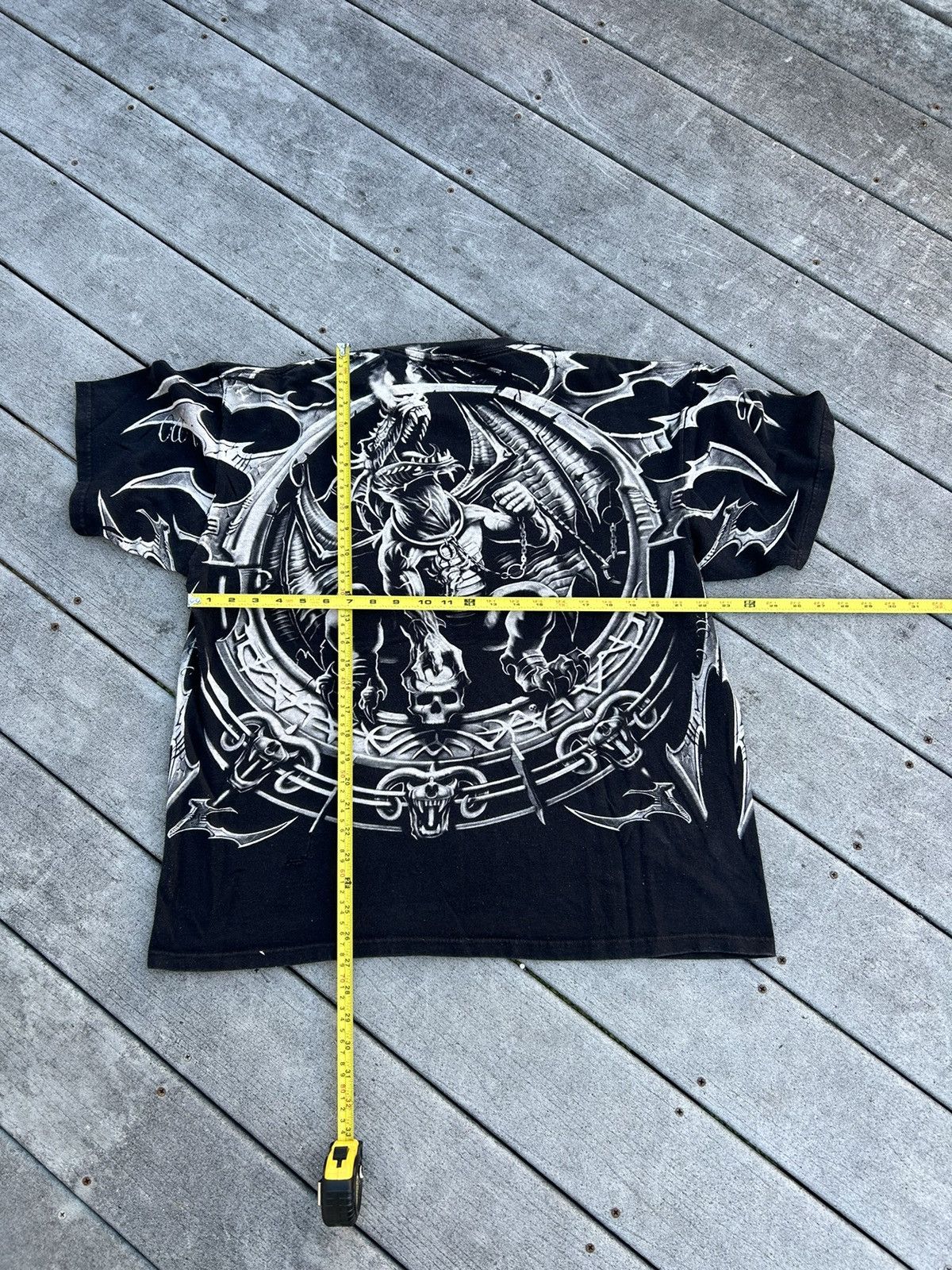 Affliction × JNCO × Vintage Y2K Affliction style Dragon AOP shirt Size US L / EU 52-54 / 3 - 4 Thumbnail