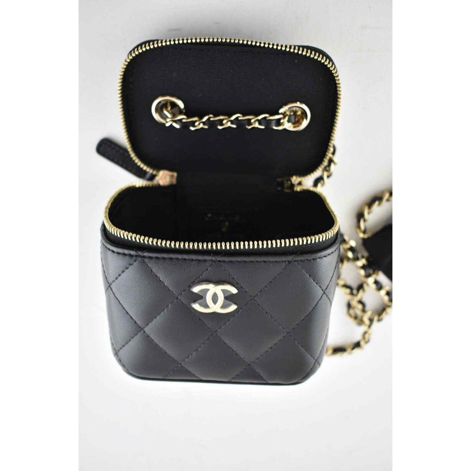 Chanel Chanel Mini Black Camellia Classic Gold Crossbody Bag Size ONE SIZE - 10 Thumbnail