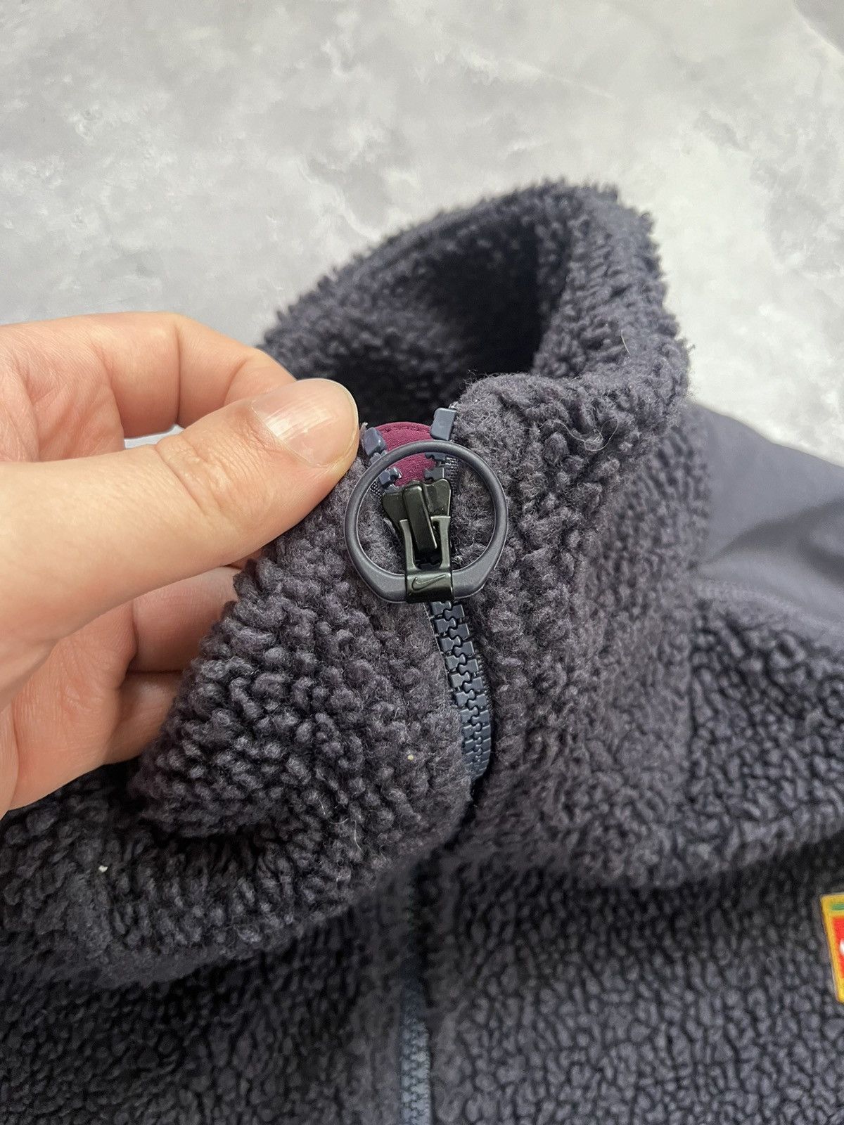 Nike Vintage Nike Court Fleece Jacket Deep Pile Logo Embroidered Size US S / EU 44-46 / 1 - 7 Thumbnail