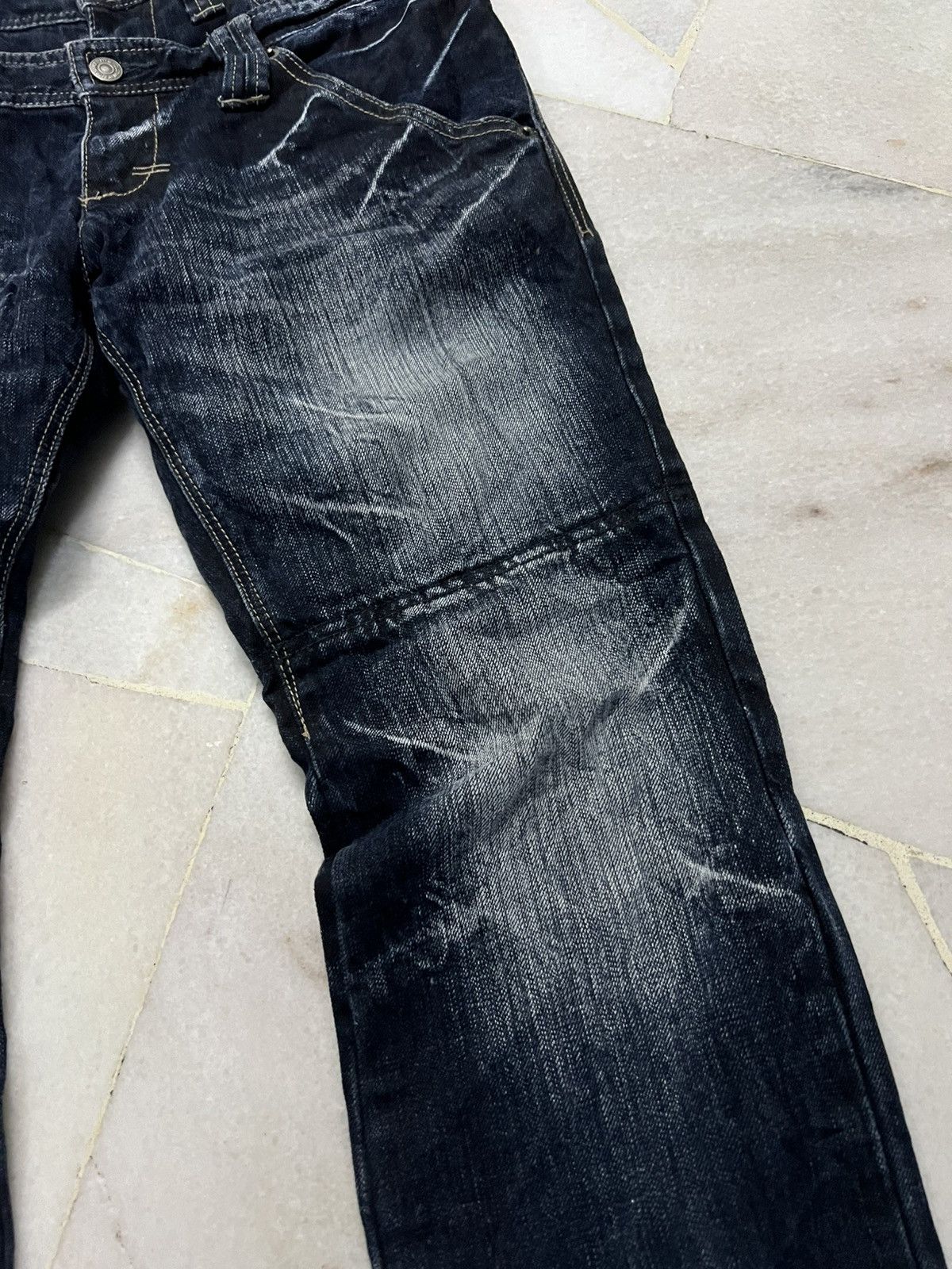 Japanese Brand PPFM DOUBLE WAIST RARE JEANS Size US 33 - 6 Thumbnail