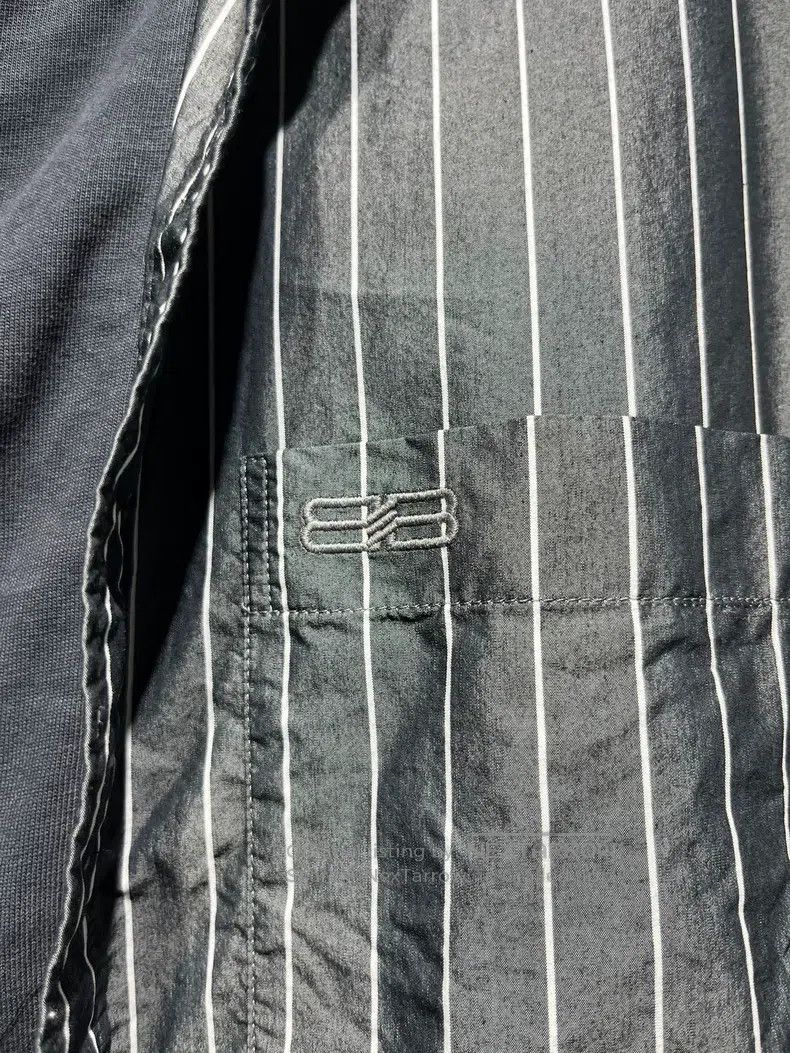 Balenciaga Balenciaga Striped Polyester Fabric Shirt Size US L / EU 52-54 / 3 - 3 Thumbnail
