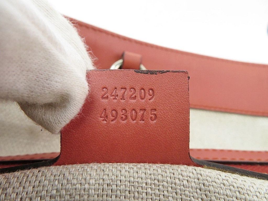 Gucci Women's Gucci Tote Bag Large Beige and Red Size ONE SIZE - 12 Thumbnail