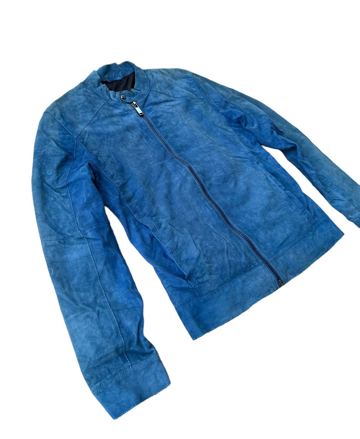 Zara Zara leather blue jacket Size US S / EU 44-46 / 1 - 5 Thumbnail