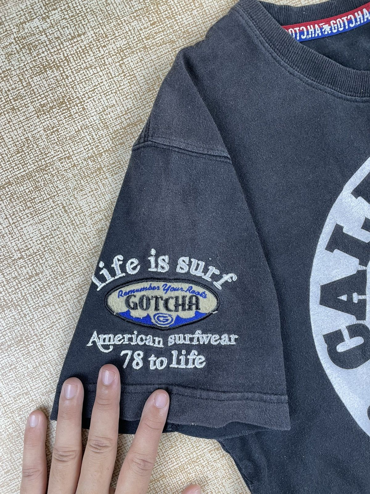 Gotcha × Vintage Vintage GOTCHA California Surf Style Tshirt Size US S / EU 44-46 / 1 - 7 Thumbnail