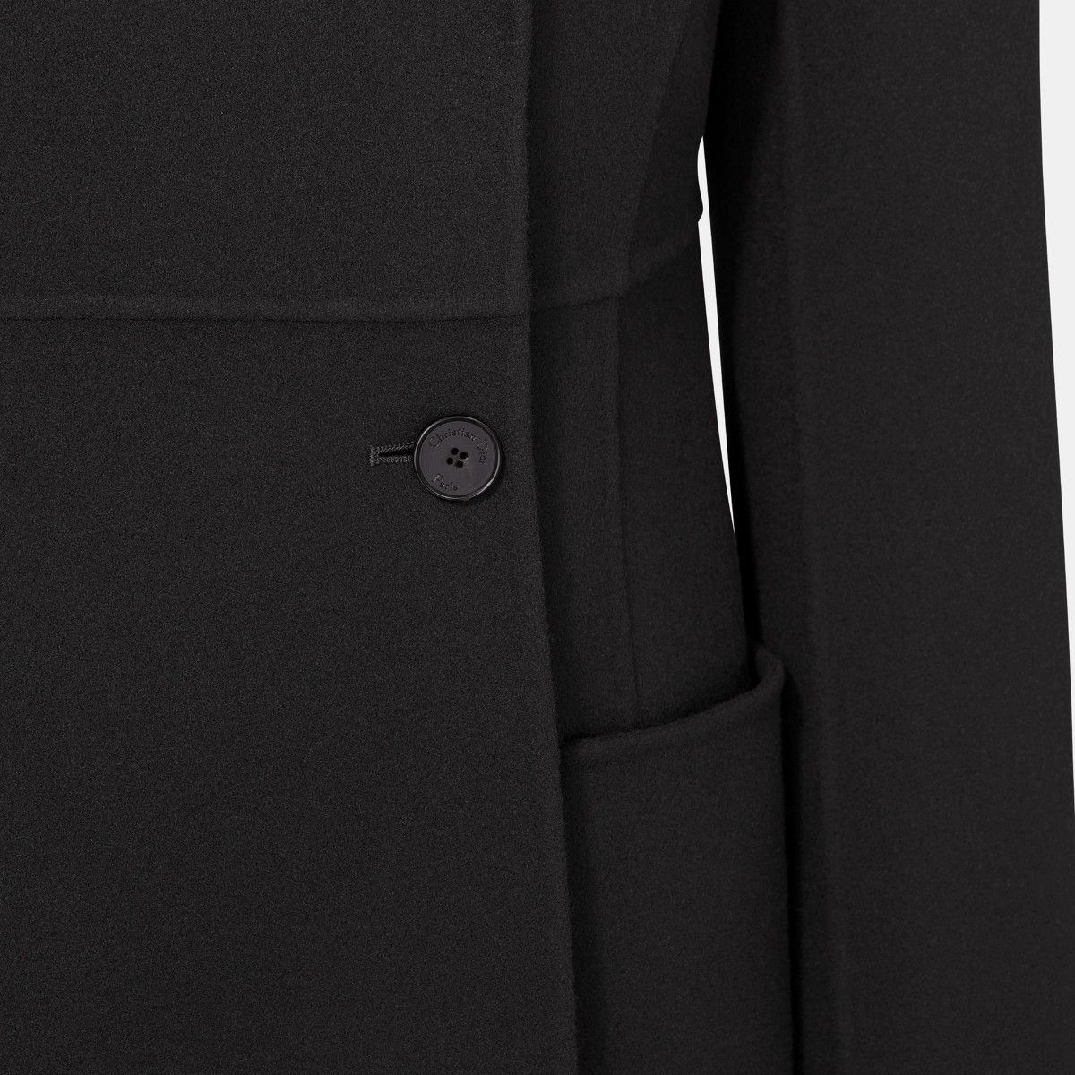 Dior o1bcso1str0225 Coat in Black Size M / US 6-8 / IT 42-44 - 3 Thumbnail