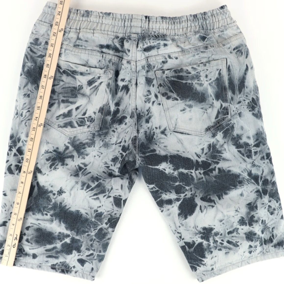 Vintage Road Narrows Smoke Cotton Blend Canvas Chino Shorts Gray Patterned Men's 38 Size US 38 / EU 54 - 4 Thumbnail