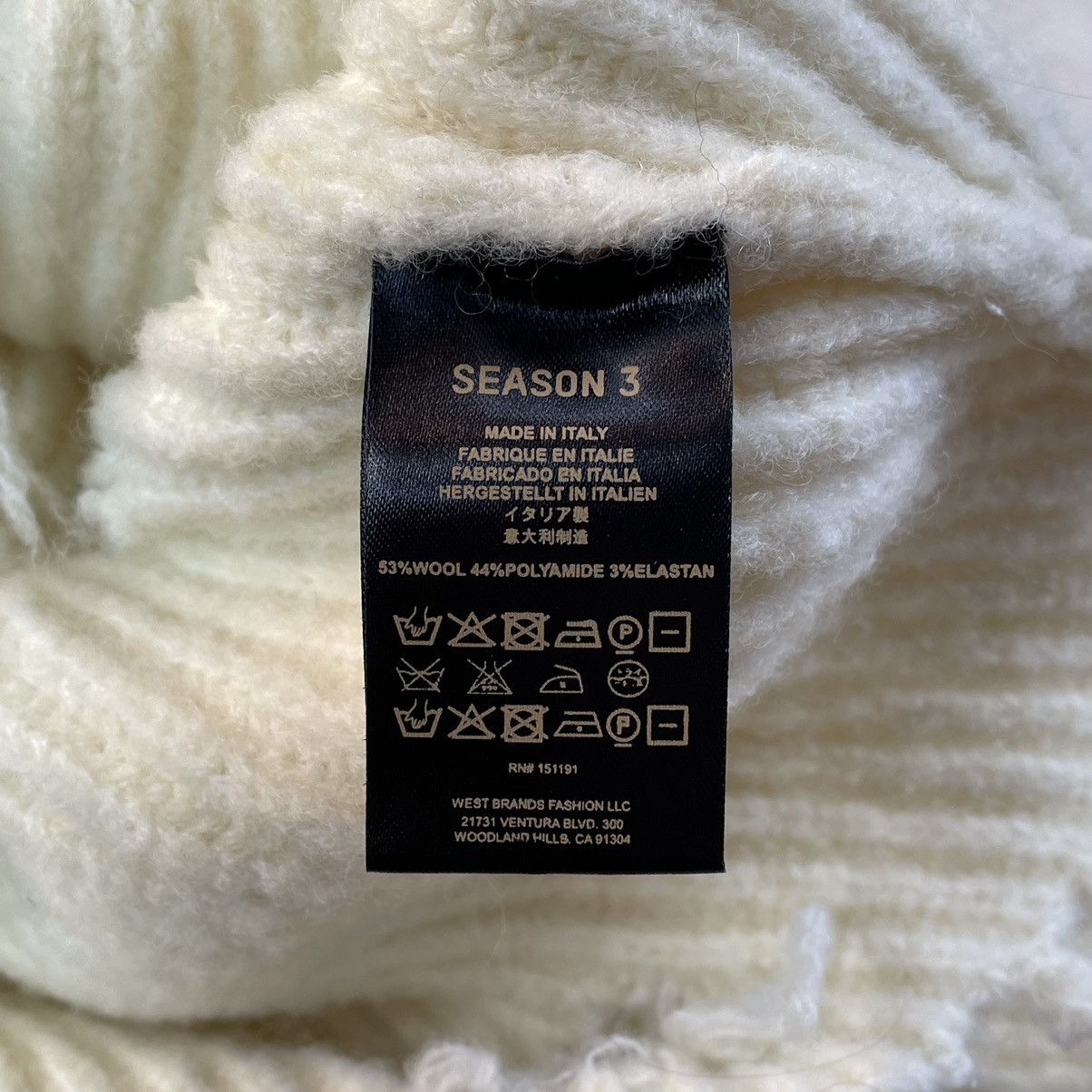 Yeezy YEEZY Season 3 Cropped & Distressed Ribbed Wool Sweater Size S / US 4 / IT 40 - 24 Thumbnail