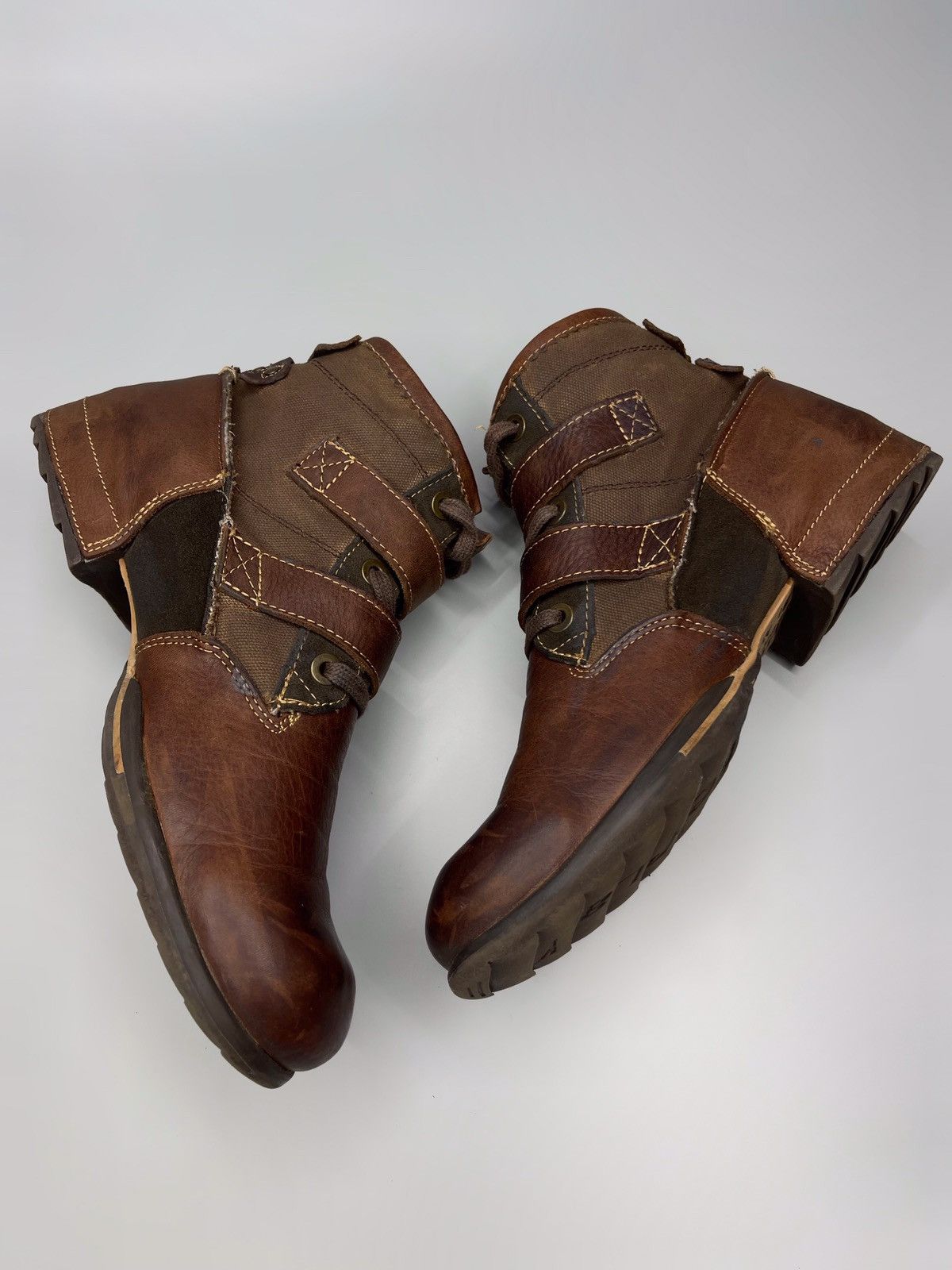 Japanese Brand × Replay Vintage Replay Leather Boots Avant-Garde Size US 8 / EU 41 - 4 Thumbnail