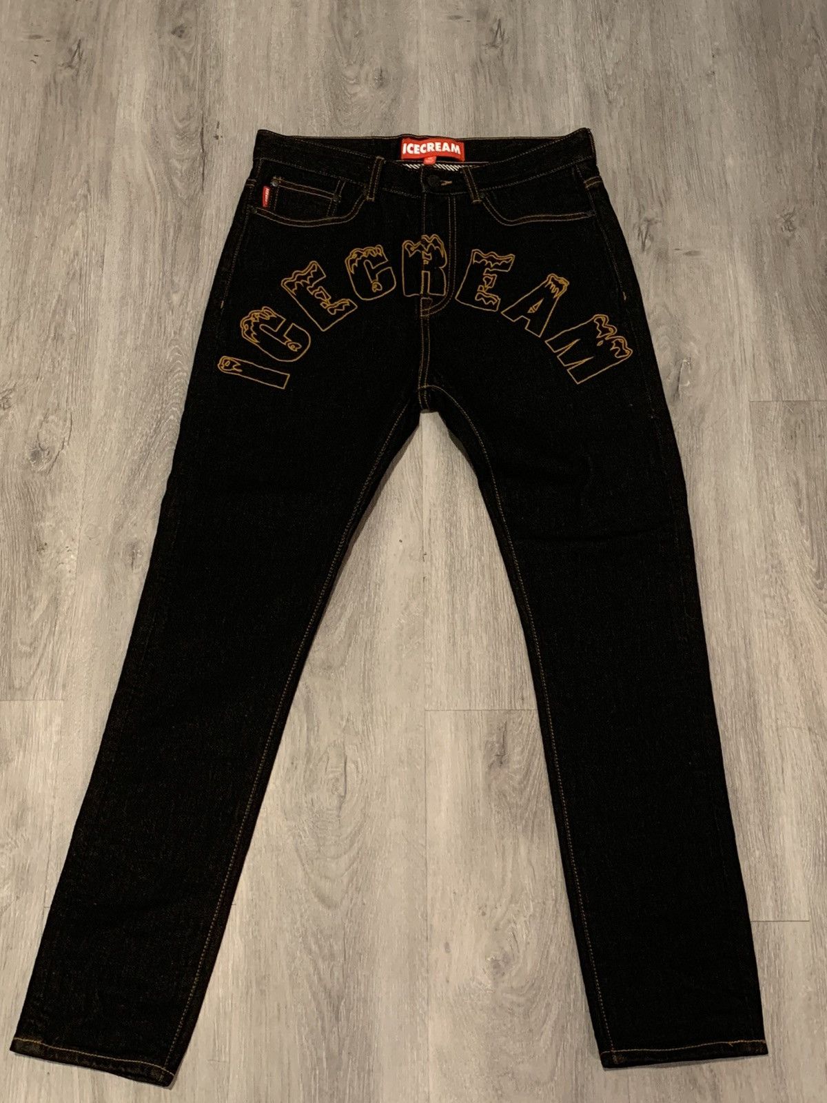 image of Billionaire Boys Club x Icecream Bbc X Icecream $$$ Jeans in Black, Men's (Size 30)