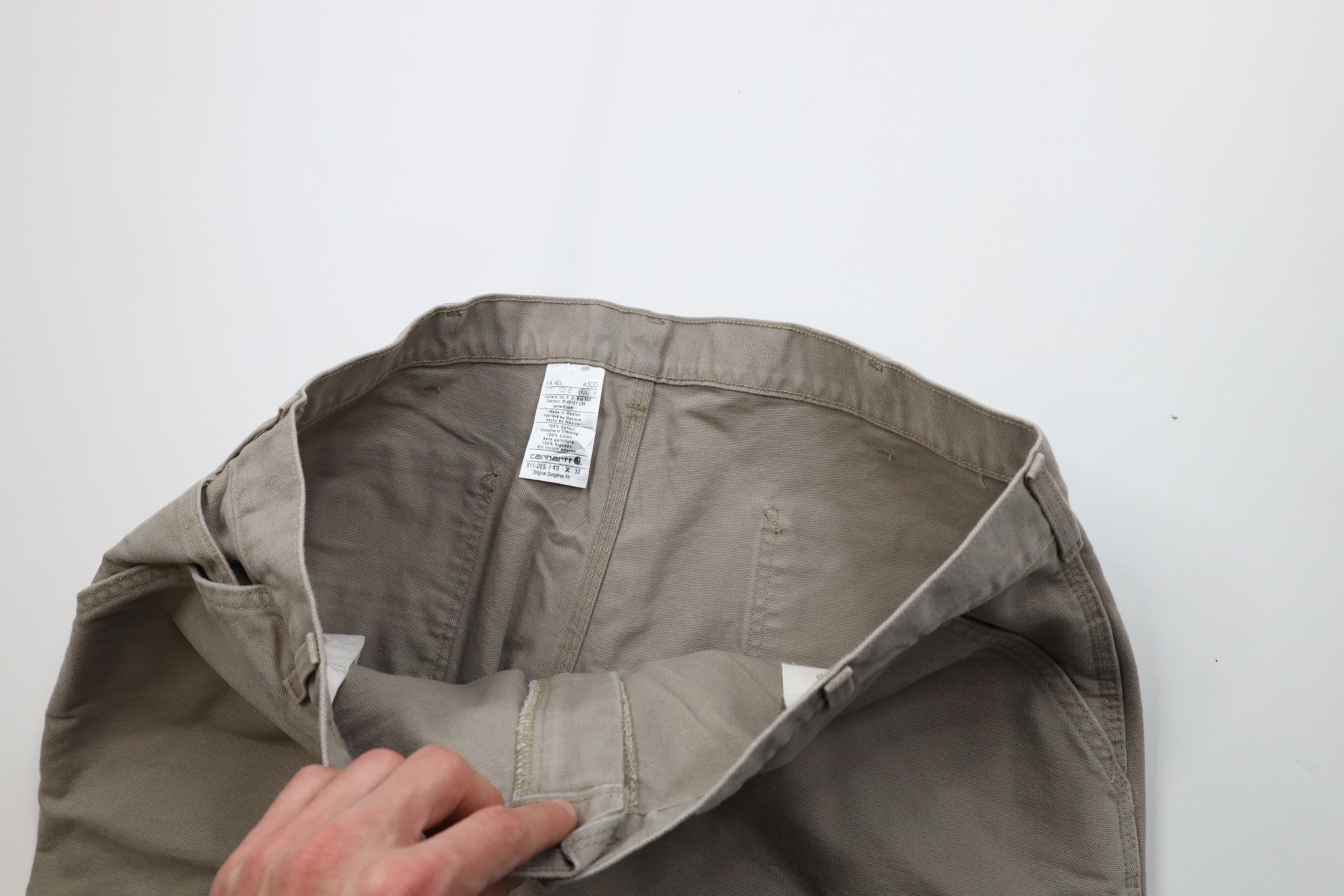 Carhartt Vintage Y2K Carhartt Wide Leg Dungaree Pants Desert Brown Size US 40 / EU 56 - 7 Thumbnail