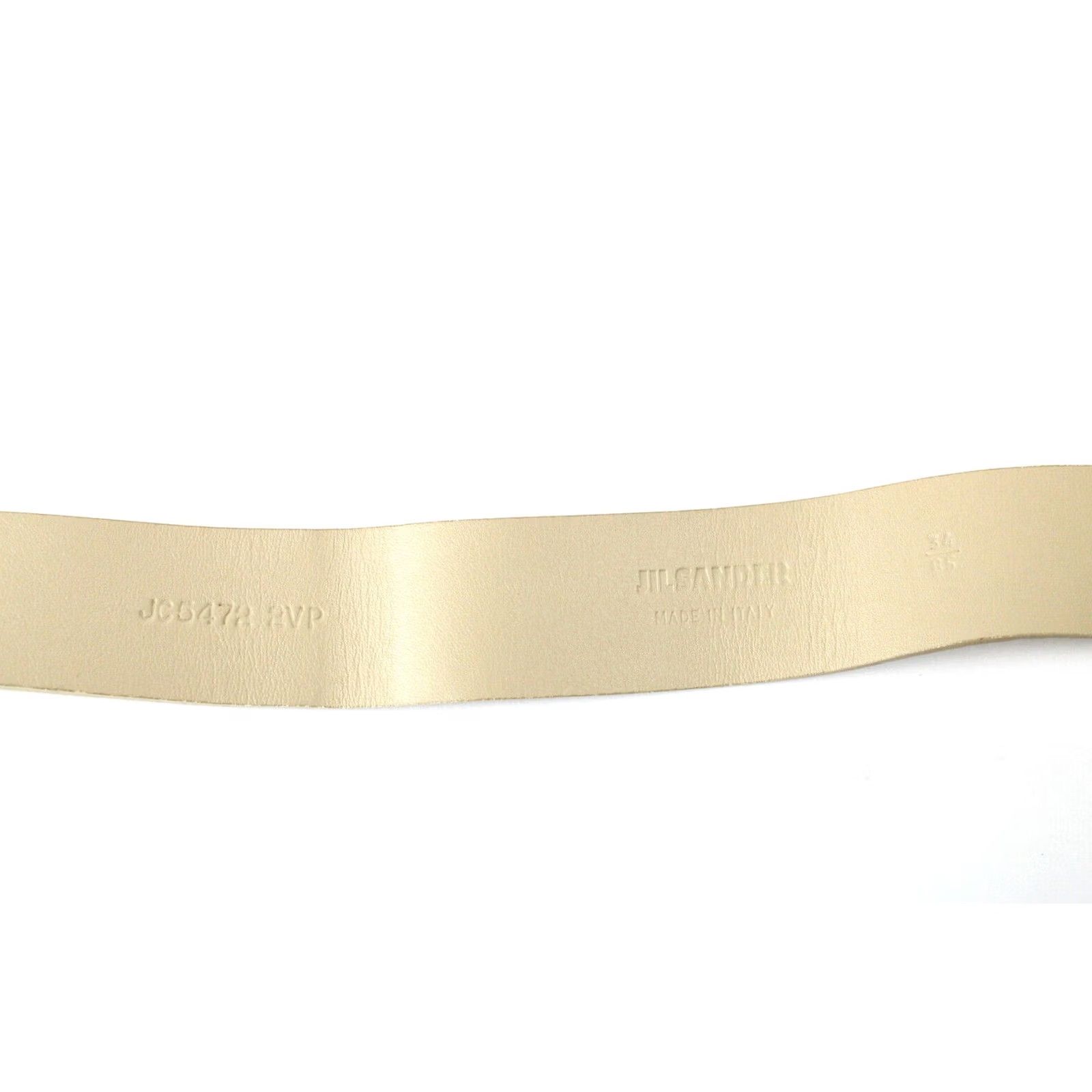 Jil Sander JIL SANDER Belt Women 85 CM Leather Blend Brown Aged Look Buckle Size ONE SIZE - 3 Thumbnail