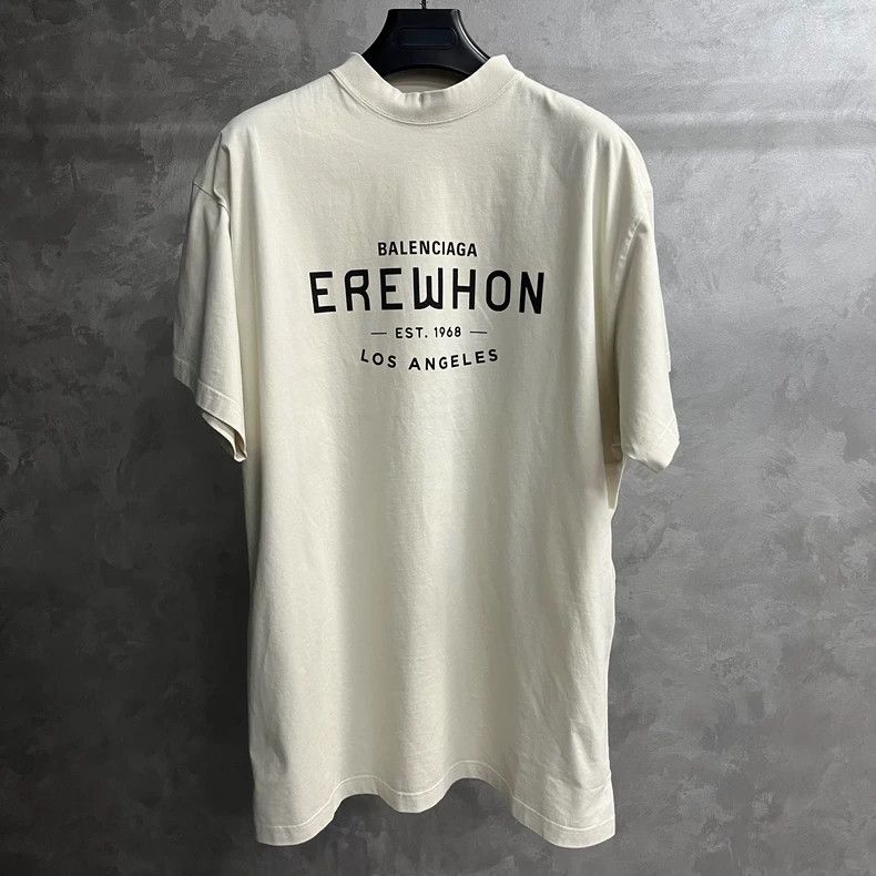 Balenciaga Balenciaga Logo Letter Printed Casual Round Neck Short Sle Size US M / EU 48-50 / 2 - 1 Thumbnail