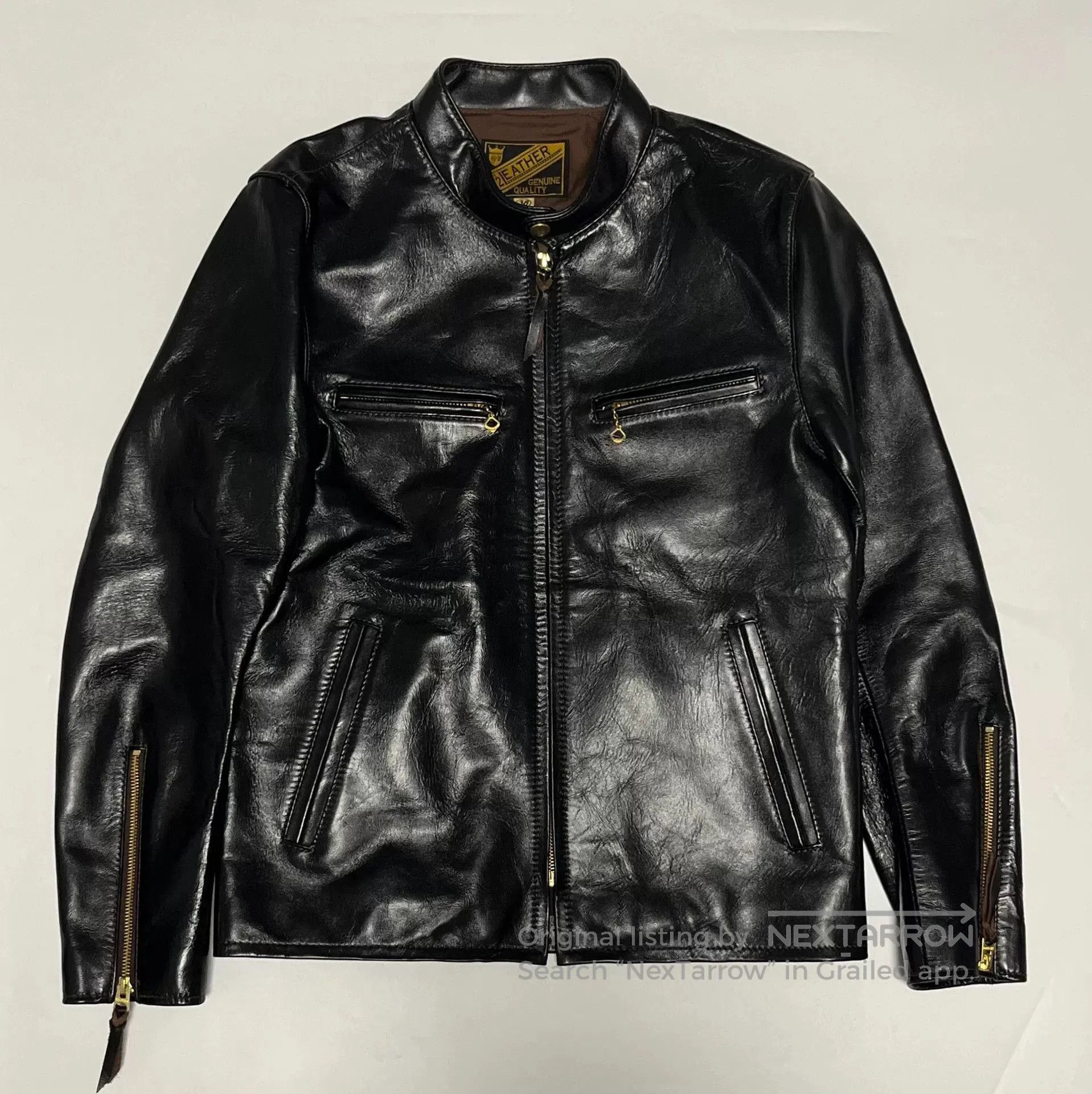 Y'2 Leather black leather jacket by Y'2 Leather. Size US M / EU 48-50 / 2 - 2 Thumbnail