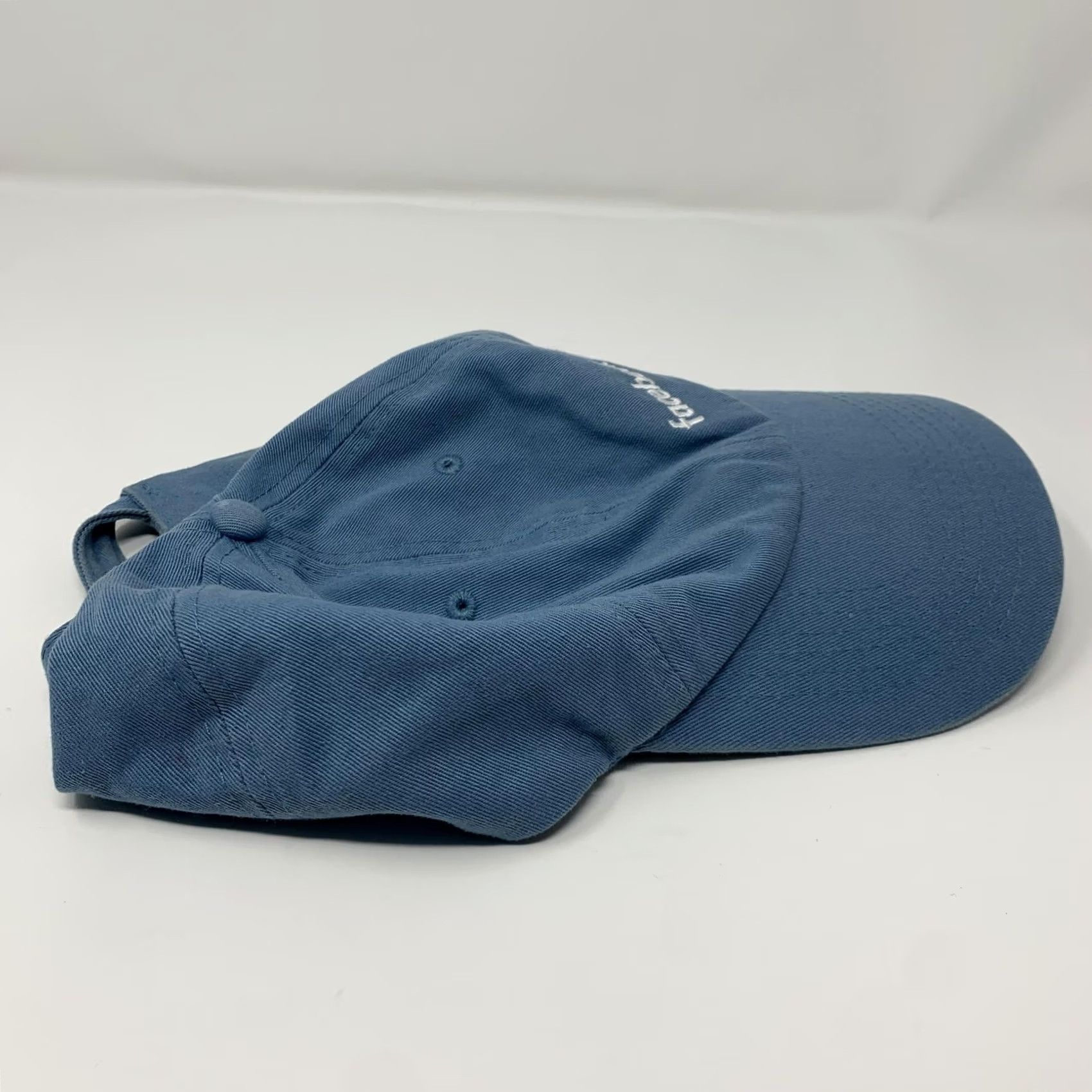 Vintage Quake City Caps Hat Blue Cotton One Size Mens Adjustable Strap Back Size ONE SIZE - 4 Thumbnail