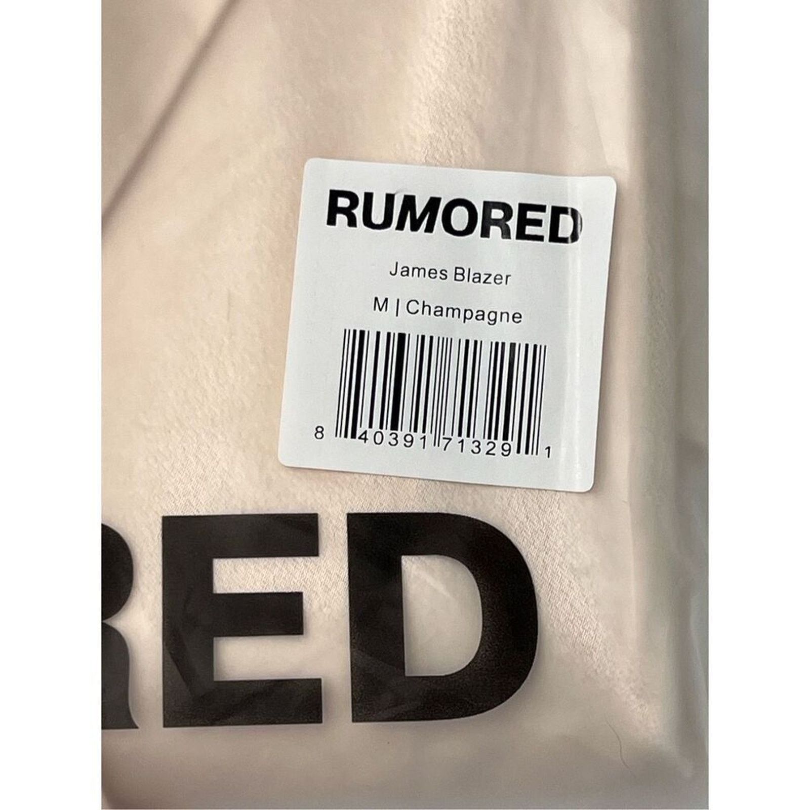 Other Rumored James Notched Satin Blazer Mini Dress MEDIUM Cream Size M / US 6-8 / IT 42-44 - 7 Thumbnail