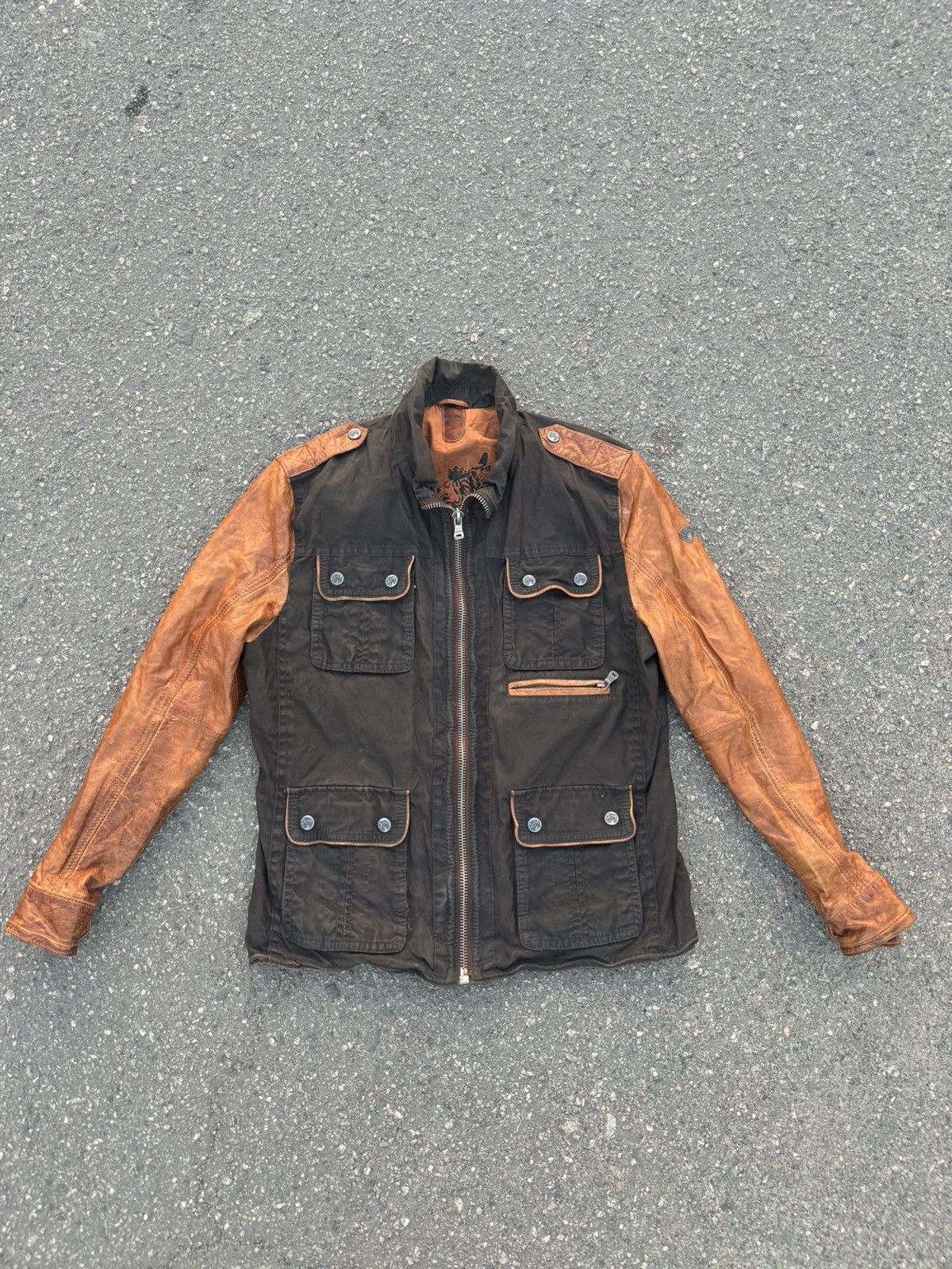 Vintage Vintage Y2K Gipsy Wax Leather Motorcycle Jacket Size US M / EU 48-50 / 2 - 1 Thumbnail