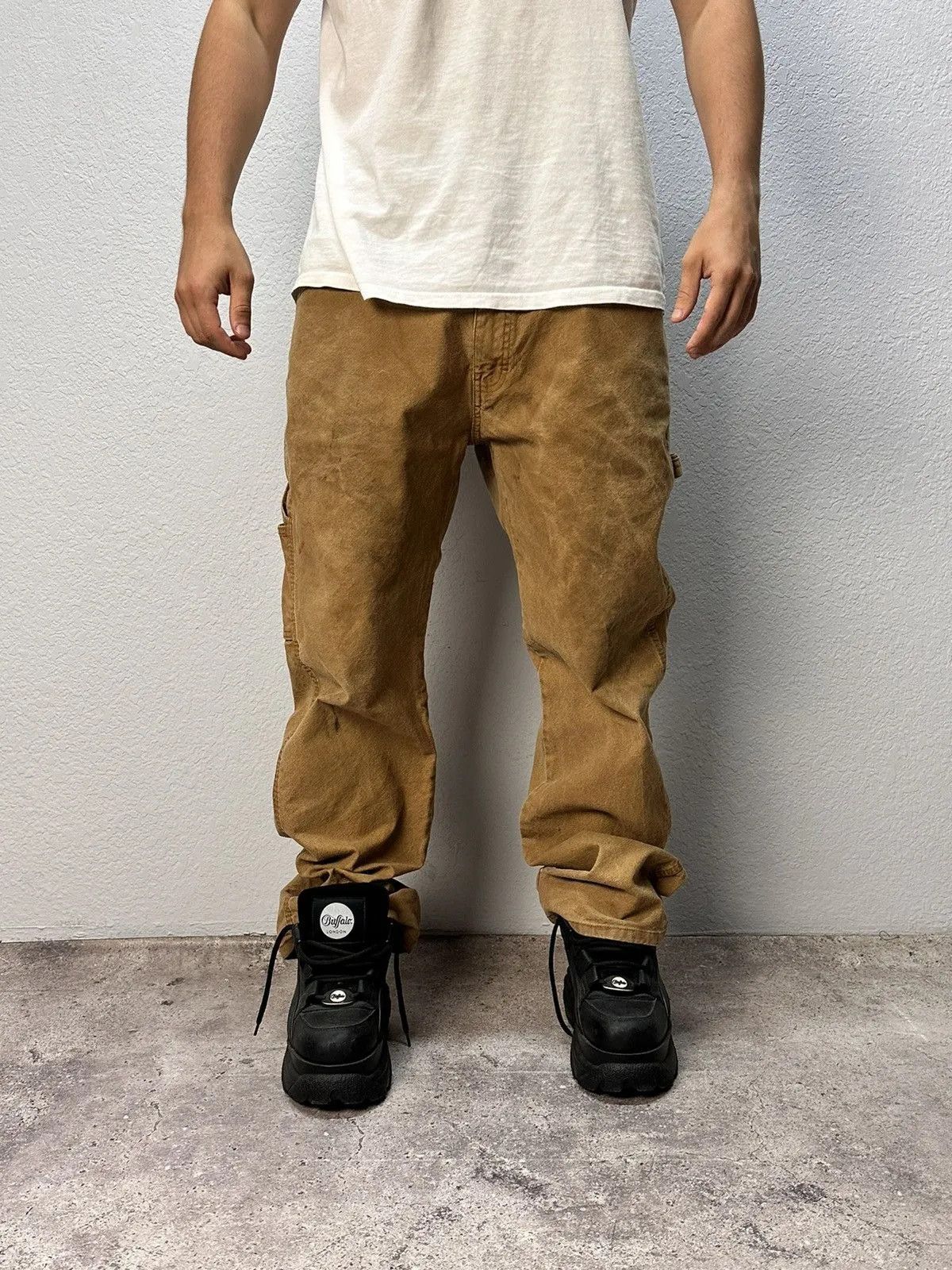Dickies 👉 Vintage Cargo Pants Baggy Dickies Carhartt Y2K Style Size US 34 / EU 50 - 3 Thumbnail