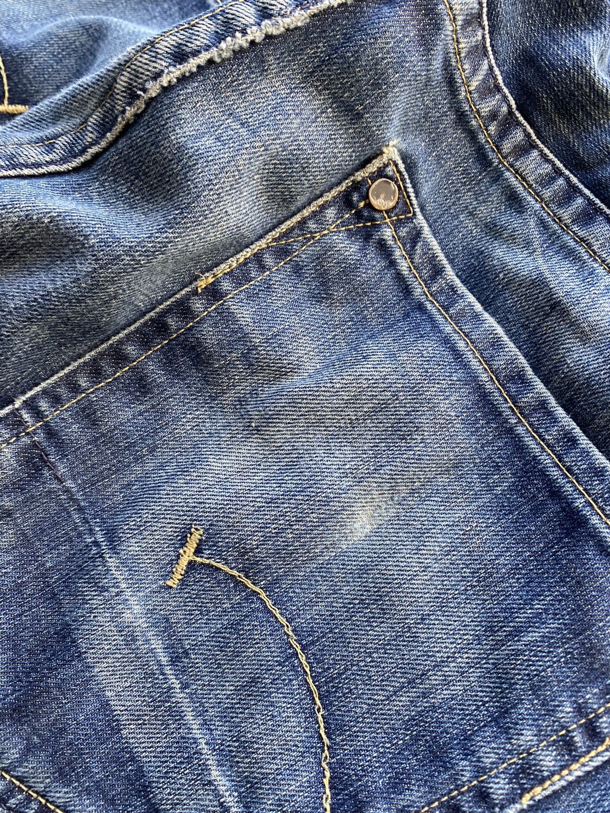 G-Star 🔥Opium Punk G Star Distressed blue mens jeans relaxed 34 siz Size US 34 / EU 50 - 12 Thumbnail
