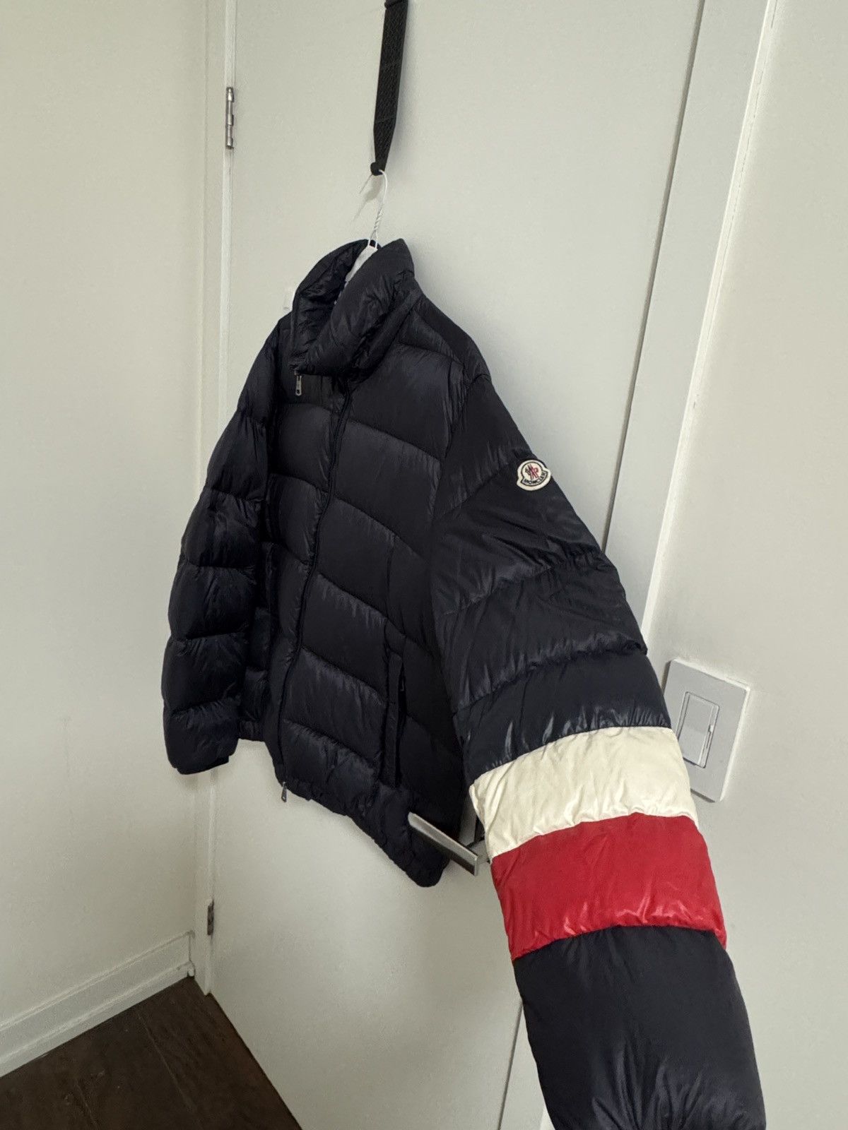 Moncler Navy/ Dark Blue Willm Striped Puffer Jacket Size US XL / EU 56 / 4 - 2 Thumbnail