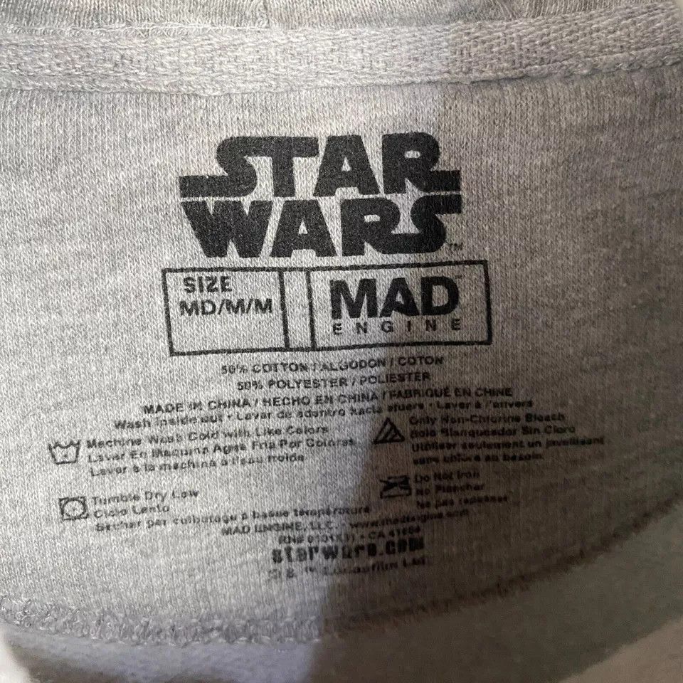 Star Wars Star Wars Baby Yoda Hoodie Men's Medium Pullover M Size US M / EU 48-50 / 2 - 4 Thumbnail