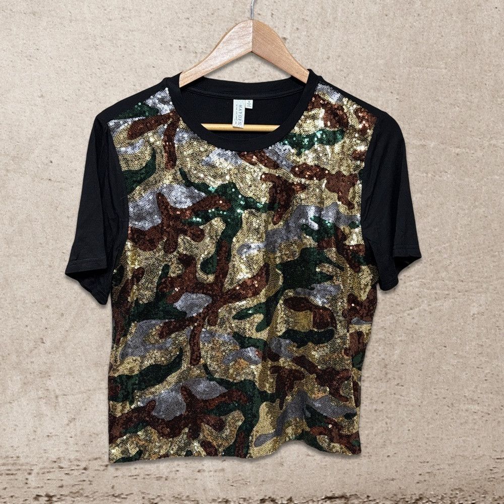 Other Hayden sequin Camo Blouse Size M / US 6-8 / IT 42-44 - 1 Thumbnail