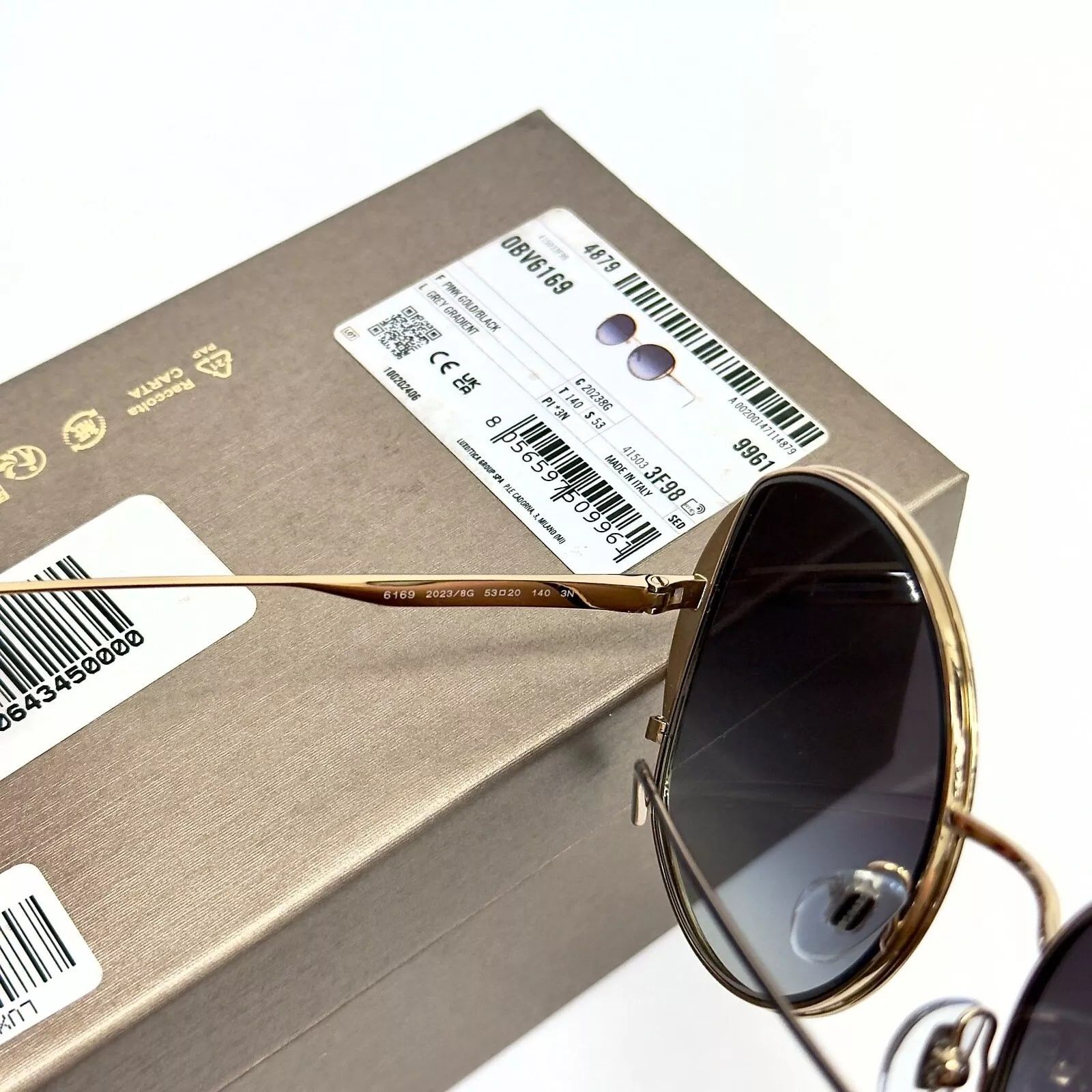 Bvlgari BVLGARI BV6169 Black Round Metal Fashion Sunglasses 6169 Size ONE SIZE - 4 Thumbnail
