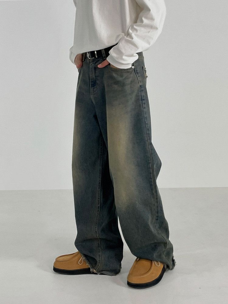 Japanese Brand × Jean Retro loose high street wide leg jeans Size US 32 / EU 48 - 3 Thumbnail