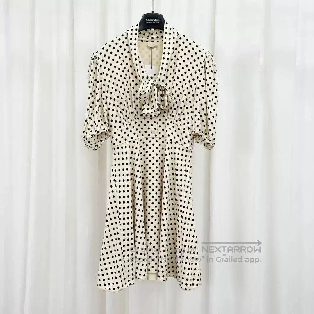 Miu Miu Miu Miu Polka Dot Puff Sleeve Dress. Size S / US 4 / IT 40 - 1 Thumbnail