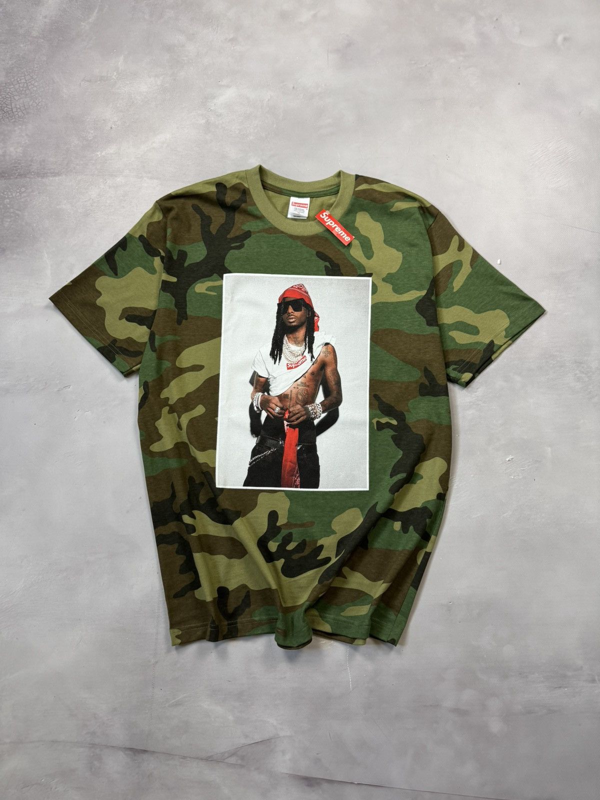 Supreme Playboi Carti Supreme T-Shirt Camo | Grailed