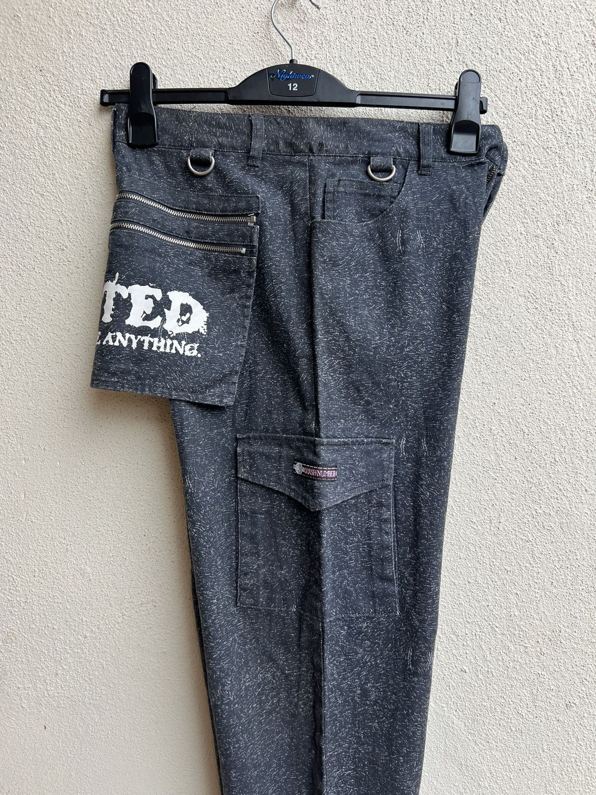 Vintage Slash Number Bondage Cargo Trouser Pant Size US 29 - 20 Thumbnail
