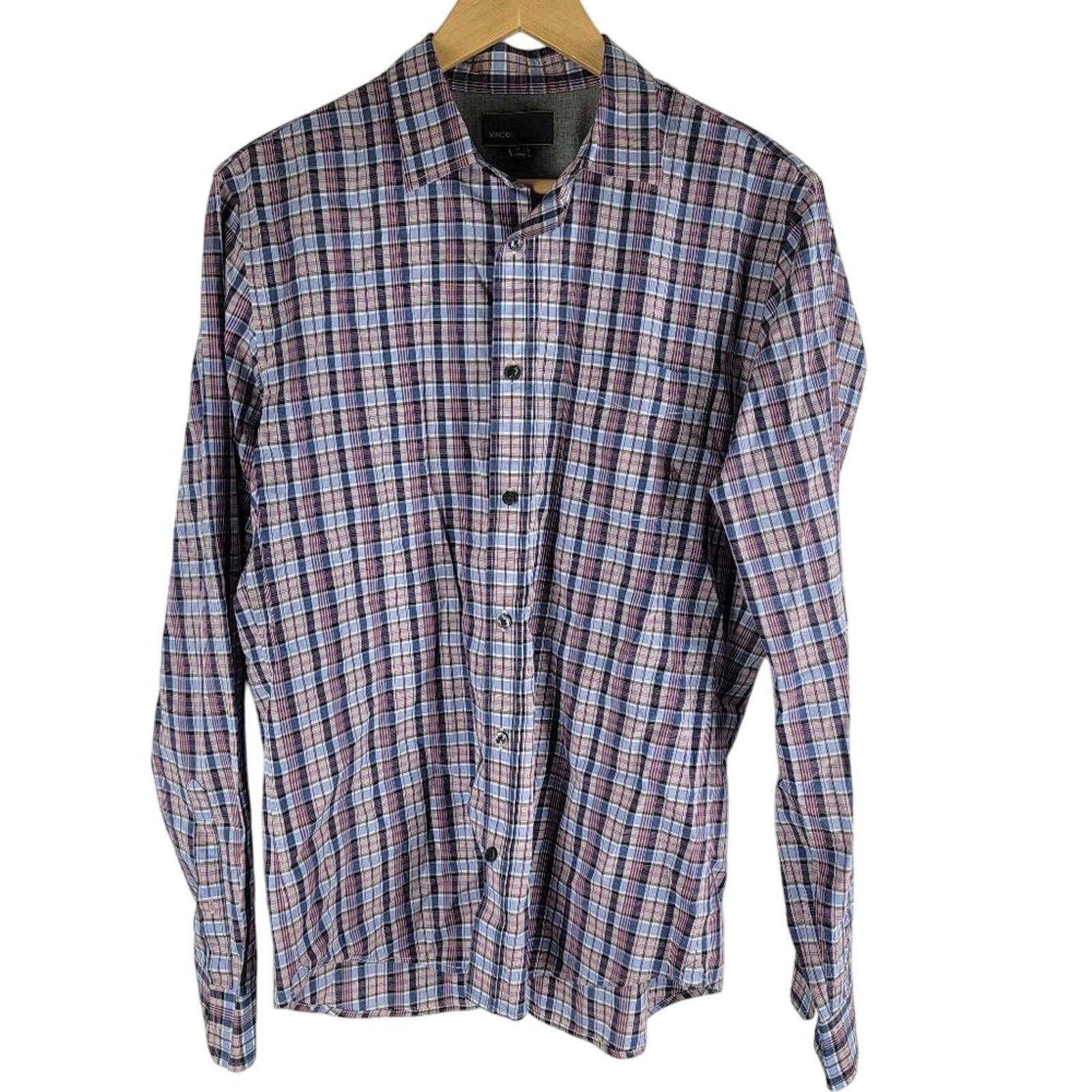 Vince Vince long sleeve button up shirt check pattern pockets Size US M / EU 48-50 / 2 - 2 Thumbnail