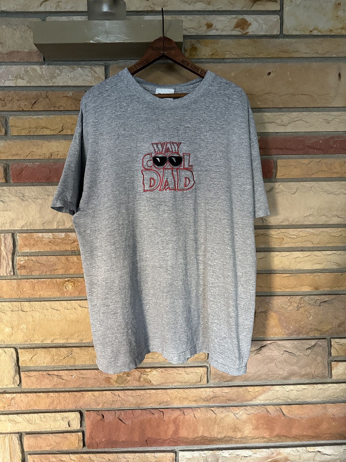 Japanese Brand Vintage Y2K Way Cool Dad Embroidered Graphic Tee Size US XXL / EU 58 / 5 - 1 Thumbnail