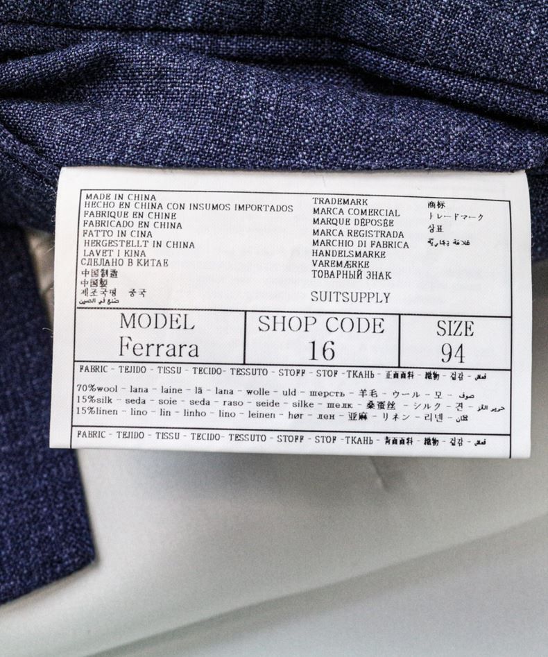 Suitsupply HAVANA TULIP UL UK34R/UK38L/W31 Wool Silk Linen 86403 Size 34R - 14 Thumbnail